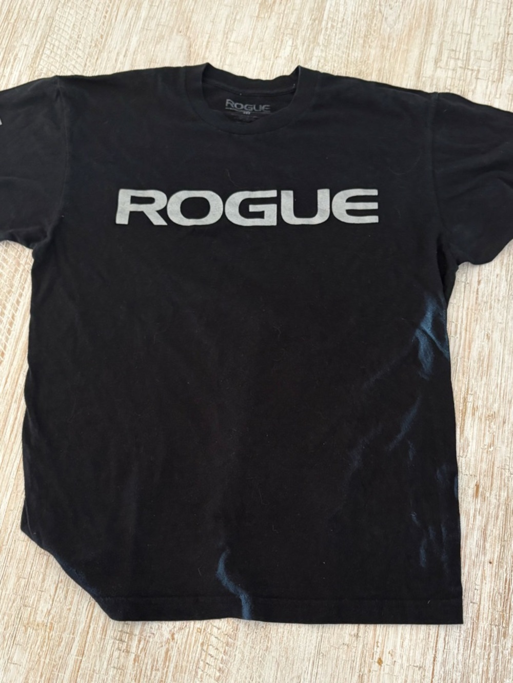 Rogue Black Short Sleeve Tee with Silver Logo